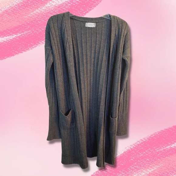 Pink Rose Sweaters - Pink Rose | Cardigan | Small | Gray | Sweater |